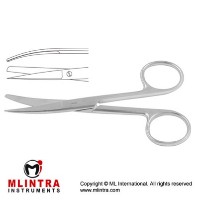 Operating Scissor Curved - Sharp/Blunt Stainless Steel, 14.5 cm - 5 3/4"